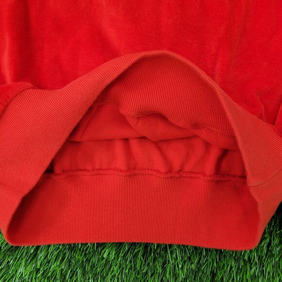 Vintage Y2K MOD Blank Sweatshirt Womens Small 18x22 Red Raglan - Picture 11 of 13